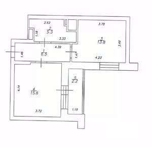 1-к квартира, вторичка, 41м2, 3/18 этаж