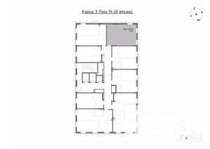2-к квартира, вторичка, 47м2, 20/22 этаж