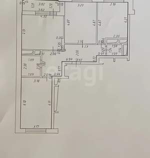 3-к квартира, вторичка, 88м2, 4/5 этаж