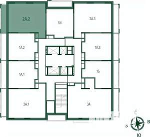 2-к квартира, вторичка, 59м2, 23/25 этаж