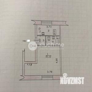 1-к квартира, вторичка, 33м2, 2/2 этаж