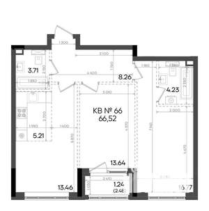 3-к квартира, вторичка, 67м2, 2/9 этаж