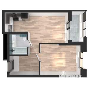 1-к квартира, вторичка, 43м2, 7/23 этаж