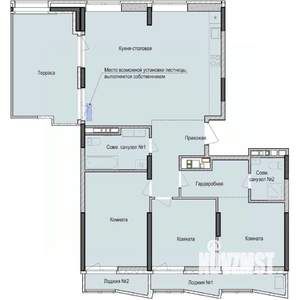 3-к квартира, строящийся дом, 112м2, 9/23 этаж