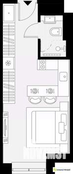 1-к квартира, вторичка, 22м2, 5/27 этаж
