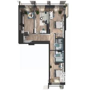 3-к квартира, вторичка, 86м2, 7/24 этаж