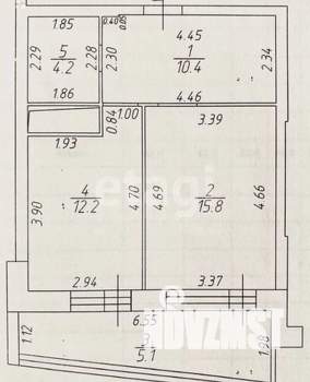 1-к квартира, вторичка, 43м2, 9/24 этаж