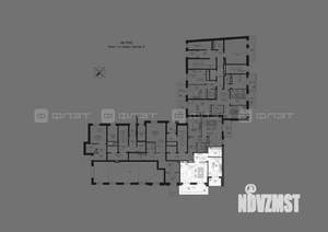 2-к квартира, строящийся дом, 74м2, 1/4 этаж
