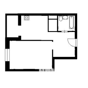 1-к квартира, вторичка, 41м2, 4/25 этаж