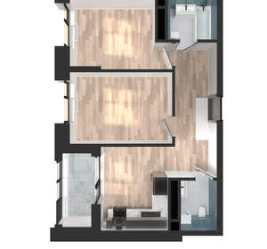 2-к квартира, вторичка, 52м2, 13/23 этаж