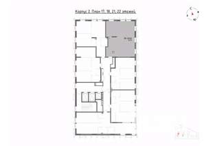 3-к квартира, вторичка, 78м2, 21/22 этаж