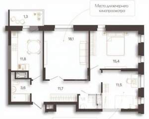 3-к квартира, сданный дом, 76м2, 7/9 этаж