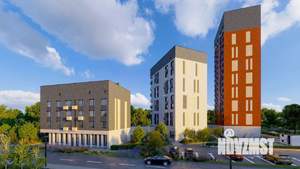 2-к квартира, строящийся дом, 61м2, 2/17 этаж