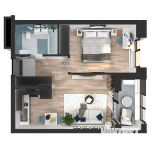 1-к квартира, вторичка, 42м2, 5/23 этаж