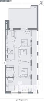 3-к квартира, строящийся дом, 110м2, 7/8 этаж