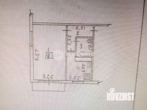 1-к квартира, вторичка, 31м2, 3/5 этаж