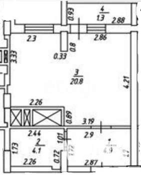 Студия квартира, вторичка, 31м2, 12/18 этаж