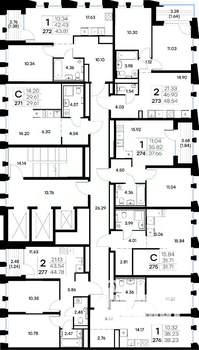 1-к квартира, вторичка, 38м2, 4/20 этаж