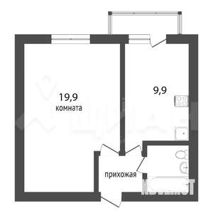 1-к квартира, вторичка, 39м2, 9/14 этаж
