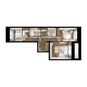 2-к квартира, вторичка, 65м2, 2/10 этаж