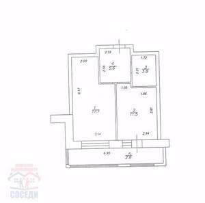 1-к квартира, вторичка, 41м2, 9/16 этаж