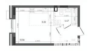 Студия квартира, вторичка, 26м2, 22/22 этаж