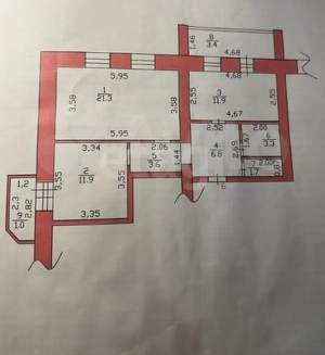 2-к квартира, вторичка, 61м2, 2/9 этаж