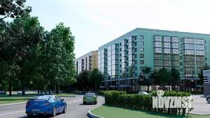 1-к квартира, строящийся дом, 43м2, 2/9 этаж