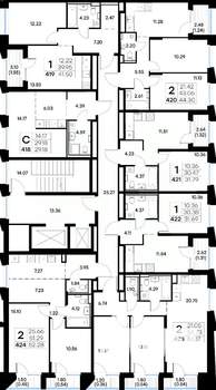 2-к квартира, вторичка, 56м2, 6/20 этаж