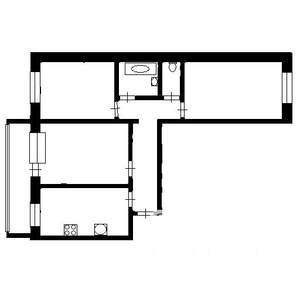 3-к квартира, вторичка, 67м2, 3/16 этаж