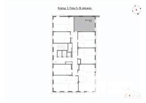 2-к квартира, вторичка, 47м2, 6/22 этаж