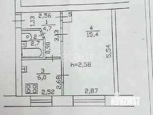 1-к квартира, вторичка, 29м2, 1/5 этаж
