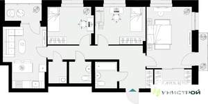 3-к квартира, вторичка, 83м2, 6/18 этаж