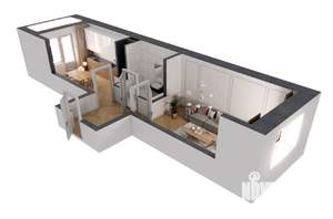 1-к квартира, строящийся дом, 41м2, 4/19 этаж