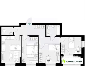 3-к квартира, вторичка, 73м2, 8/18 этаж