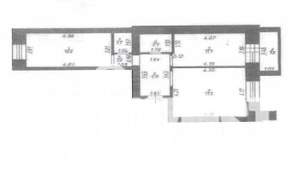 3-к квартира, вторичка, 56м2, 4/5 этаж