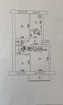 3-к квартира, вторичка, 62м2, 1/5 этаж