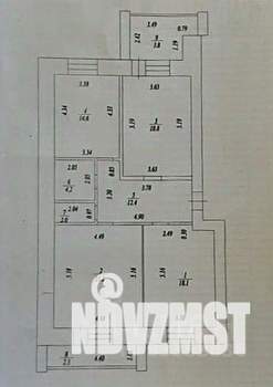 3-к квартира, вторичка, 93м2, 8/10 этаж