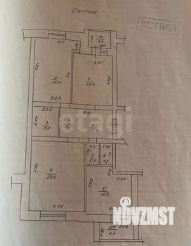 3-к квартира, вторичка, 96м2, 2/4 этаж