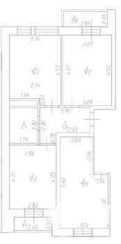 2-к квартира, вторичка, 53м2, 6/7 этаж