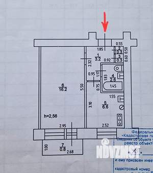 1-к квартира, вторичка, 30м2, 3/5 этаж