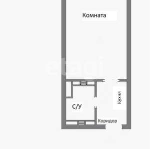 Студия квартира, вторичка, 19м2, 4/5 этаж