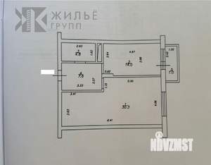 1-к квартира, вторичка, 57м2, 5/10 этаж