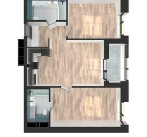 2-к квартира, вторичка, 67м2, 12/23 этаж