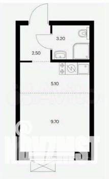 Студия квартира, вторичка, 21м2, 13/17 этаж