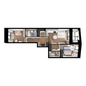 2-к квартира, вторичка, 61м2, 8/8 этаж