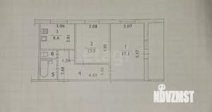 2-к квартира, вторичка, 52м2, 3/9 этаж