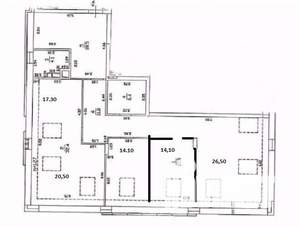 3-к квартира, вторичка, 135м2, 3/4 этаж