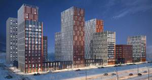 2-к квартира, строящийся дом, 61м2, 18/22 этаж