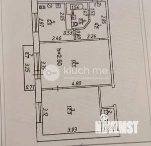 2-к квартира, вторичка, 43м2, 3/5 этаж